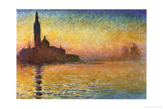sunset in venice prints