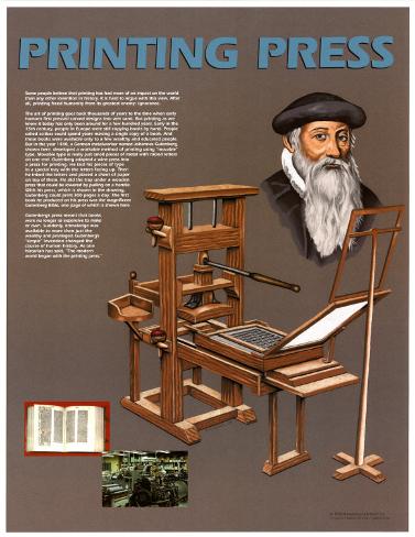 Inventions that Changed the World The Printing Press Art at