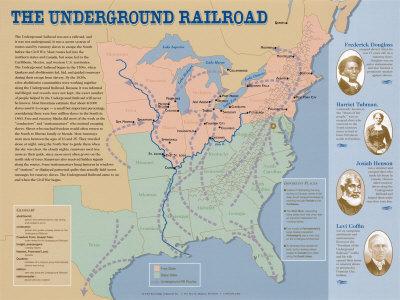 The Underground Railroad Map Prints at AllPosters.com