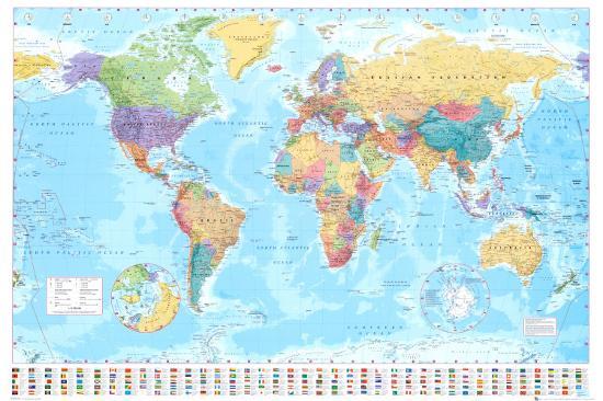 World Map Print Allposters Com