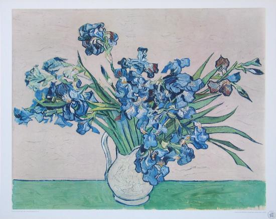Vase Of Irises C 1890 Collectable Print By Vincent Van Gogh At