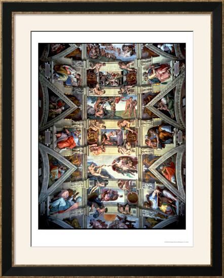 Sistine Chapel Ceiling And Lunettes 1508 12 Posters By
