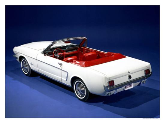 1964 1 2 Mustang Convertible Giclee Print At Allposters