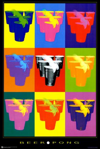 Beer Pong Pop Art