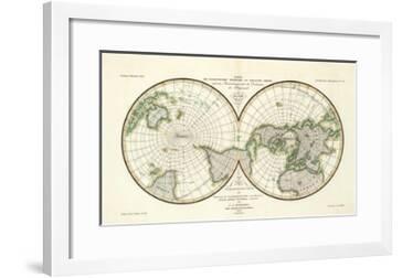 Karte Der Magnetischen Meridiane Und Parallel Kreise C 1840 Prints Heinrich Berghaus Allposters Com