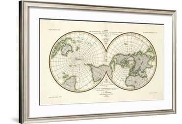 Karte Der Magnetischen Meridiane Und Parallel Kreise C 1840 Prints Heinrich Berghaus Allposters Com