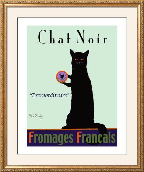 Chat Noir Black Cat Limited Edition Framed Print Ken Bailey Allposters Com