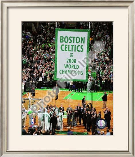 The Boston Celtics Raise Their 2007 08 Championship Banner Framed