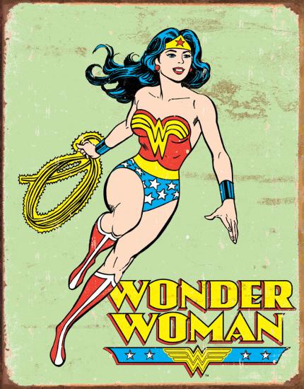 wonder woman retro tin