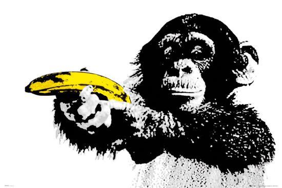 monkey banana posters at