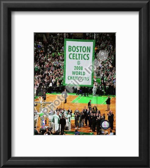 The Boston Celtics Raise Their 2007 08 Championship Banner Framed