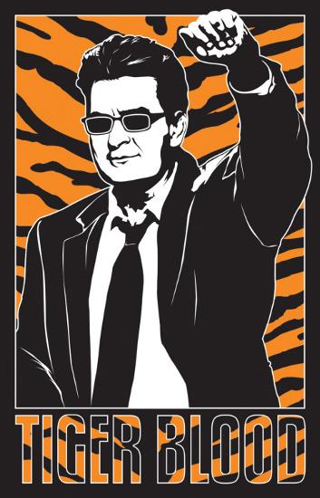 Charlie Sheen Tiger Blood Blacklight Prints At Allposterscom