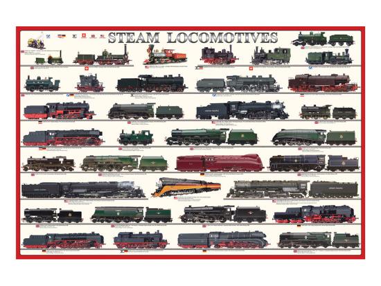 Steam Locomotives Premium Giclee Print AllPosters great-british-steam-trains-google-search-steam-trains-train-steam