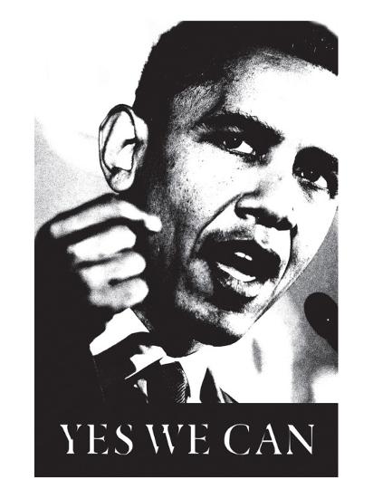 'Barack Obama, Yes We Can' Premium Giclee Print - | AllPosters.com
