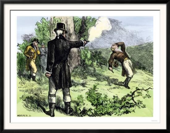 Alexander Hamilton Killed In A Duel With Aaron Burr 1804 Prints