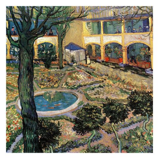 Le Jardin De L'Hopital D'Arles Prints by Vincent van Gogh