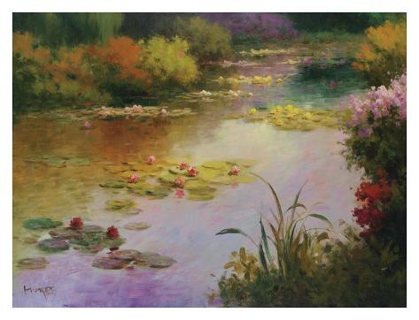 FLORAL ART PRINT Living Color I Karen Dupre