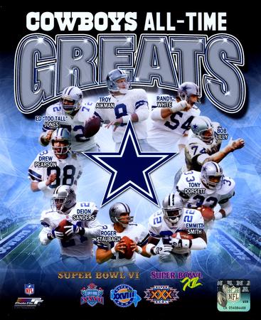'NFL Dallas Cowboys All Time Greats Composite' Photo | AllPosters.com