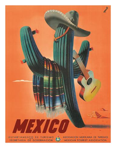 SEE Mexico Mexican North America Travel Tourism Vintage Poster Repro FREE S//H