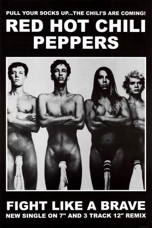 Red Hot Chili Peppers Wearing Socks Poster