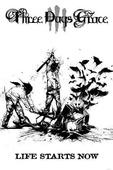 Three Days Grace Life Starts Now Music Poster Print Posters Allposters Com