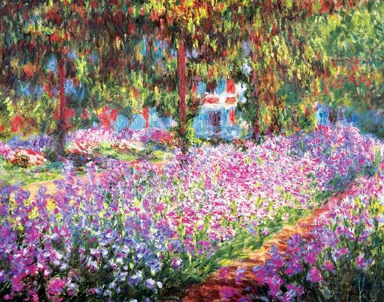 The Artist S Garden At Giverny C 1900 Poster By Claude Monet