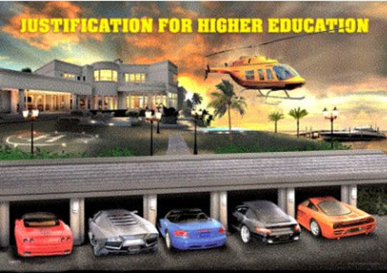 Justification for Higher Education 3D Lenticular Poster
