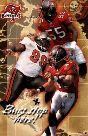 Tampa Bay Buccaneers Derrick Brooks Warren Sapp John Lynch Sports Poster Print Prints Allposters Com