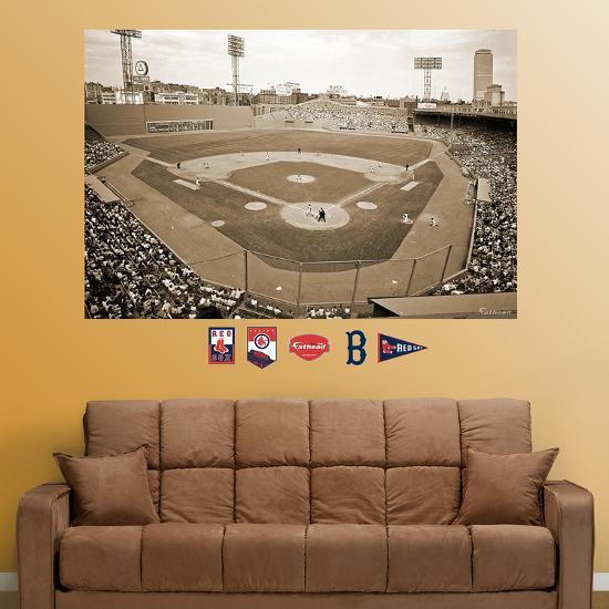 Boston Red Sox Fenway Park Historical Stadium Mural Wall Decal At Boston Red Sox Fenway Park Historical Stadium Mural Optionwall Decal