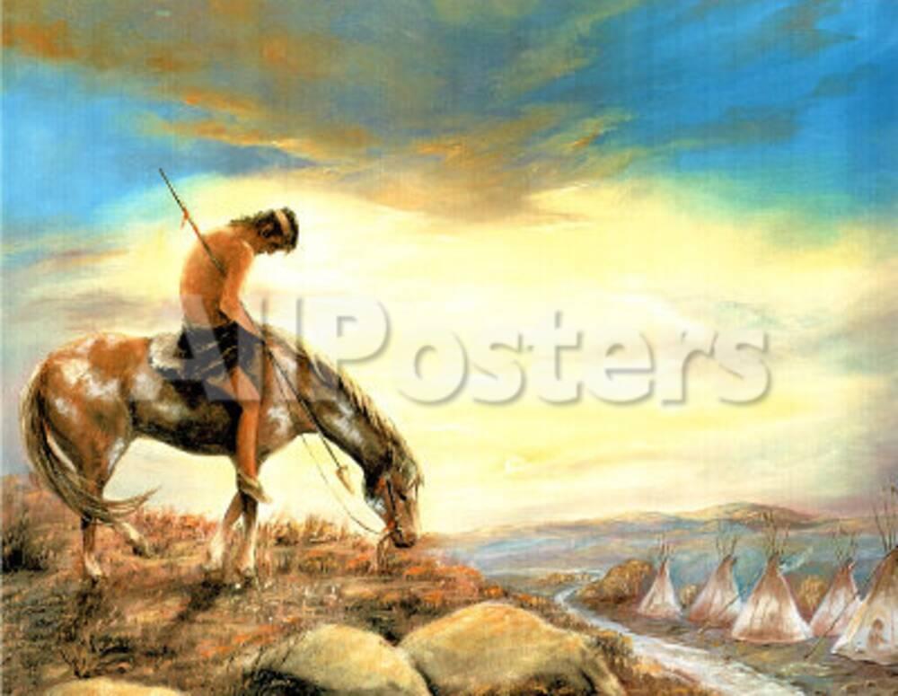 Indian End Of The Trail 3 Lithograph Poster Poster Allposters Com