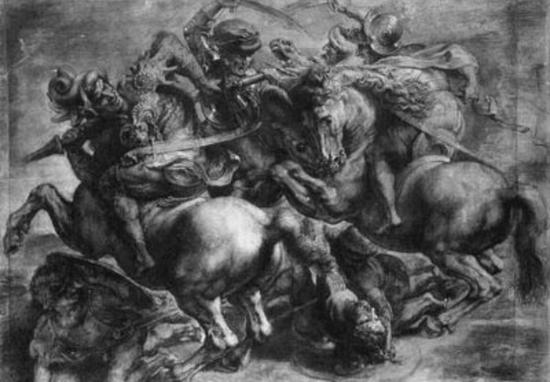 'Peter Paul Rubens (Copy after Leonardo's Battle of