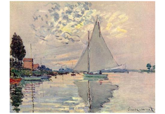 Claude Monet (Sailboat at Le-Petit-Gennevilliers) Art ...