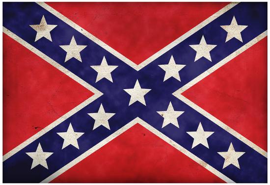 'Confederate Flag Distressed Art Print Poster' Posters - | AllPosters.com