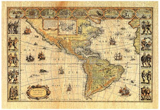Old World Map 2 Art Print POSTER Lithograph Prints