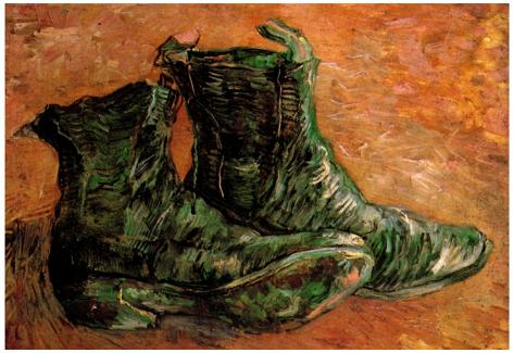 a pair of boots van gogh