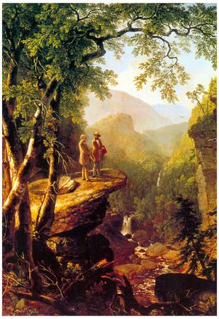 durand asher kindred spirits brown poster crescendo painting wyeth representation stepping eard paintings 1849 oil prints nature