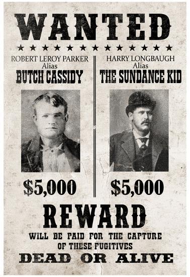 butch cassidy and the sundance kid wanted poster posters at