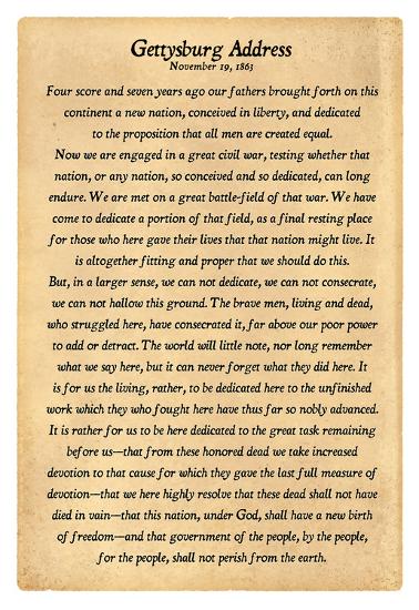 gettysburg address full text