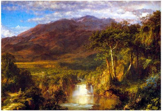 frederick edwin church heart of the andes art print poster weight track app
