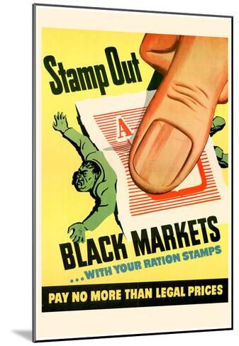NEW Vintage WW2 Print POSTER Stamp Out Black Markets!
