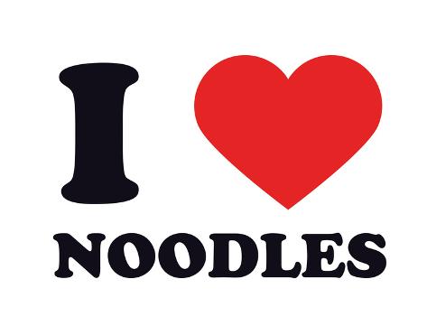 I Heart Noodles Giclee Print at