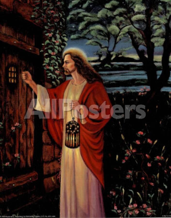 Jesus Christ Knocking At Door Religious Photo At Allposters Com