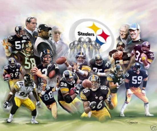 The Steel Curtain Pittsburgh Steelers Poster By Wishum Gregory At