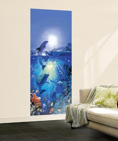 Dolphin in the Sun Mural Wallpaper Mural at AllPosters.com