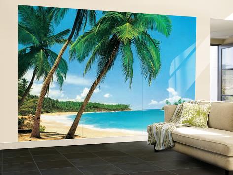 Ile Tropicale Tropical Isle Wall Mural Wallpaper Mural at AllPosters.com