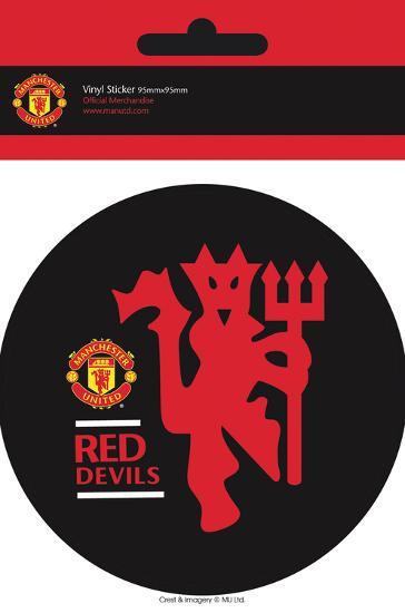 Manchester United Red Devils Vinyl Sticker Stickers Allposters Com