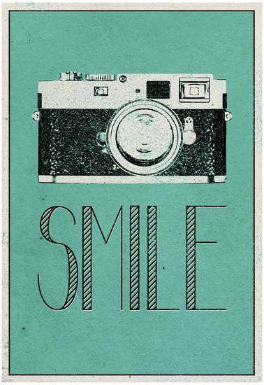 smile retro camera posters