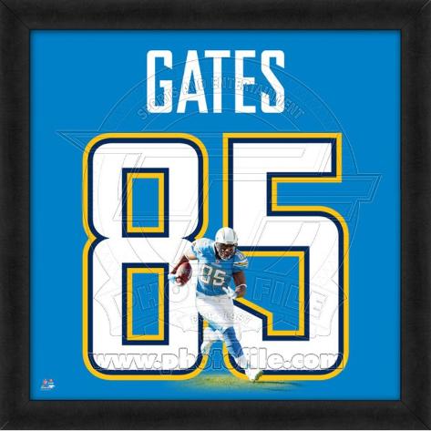 gates chargers jersey