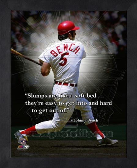 Johnny Bench Cincinnati Reds Proquote Framed Memorabilia At