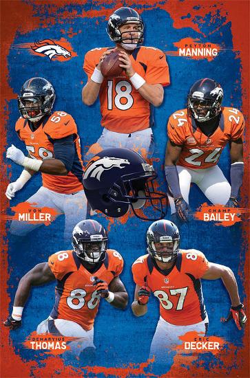 'Denver Broncos 2012-13 Team' Posters | AllPosters.com